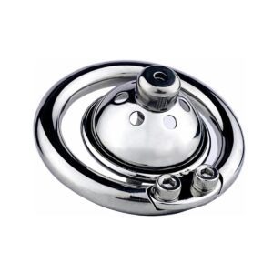 Steel Small Penis Cage Set with Leather Chastity Belt and Metal Catheter Hollow Breathable Chastity Devices Flat Sissy Sex Toy for Easy Urination Adult BDSM Bondage Lock 55mm+Catheter