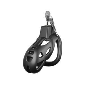 Male Chastity Cage, Large Chastity Device with 5 Sizes Rings and Invisible Lock for Man Penis Exercise Bondage Gear & Accessories Lightweight Adult Sex Toys
